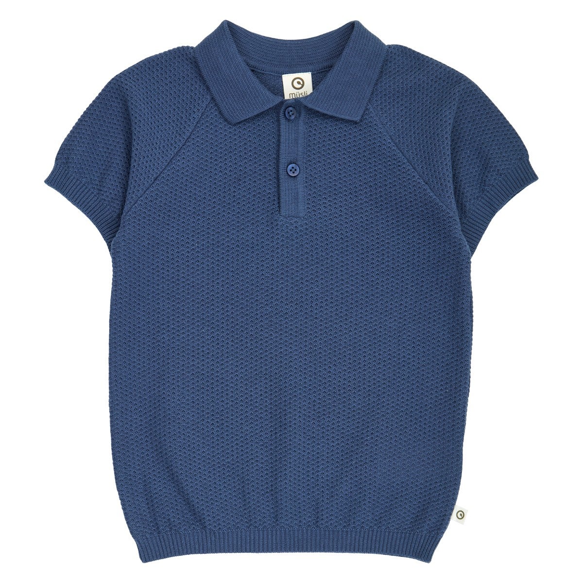 MÜSLI / Natures imprint knit s/s polo T ニット ポロシャツ | 目白の